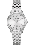 Bulova Classic Roloi Batarias me Asimi Metalliko Brasele 96M165