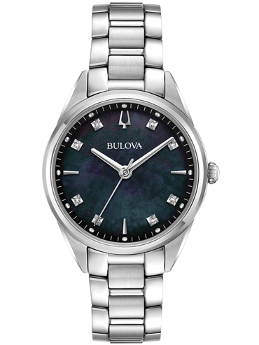 Bulova Classic Ρολόι Μπαταρίας με Ασημί Μεταλλικό Μπρασελέ 96P198