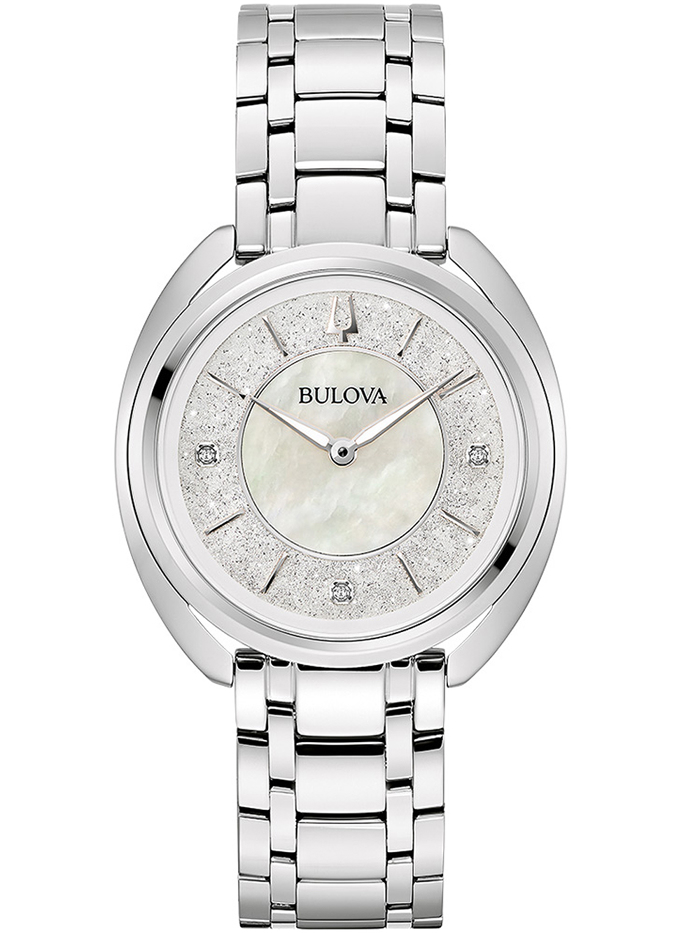 Bulova Classic Roloi Batarias me Asimi Metalliko Brasele 96P240