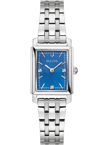 Bulova Sutton Ρολόι Μπαταρίας με Ασημί Μεταλλικό Μπρασελέ 96P245