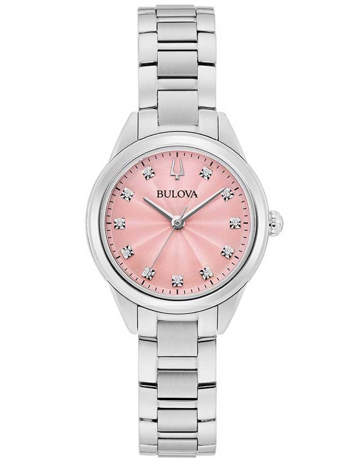 Bulova Sutton Roloi Batarias me Asimi Metalliko Brasele 96P249