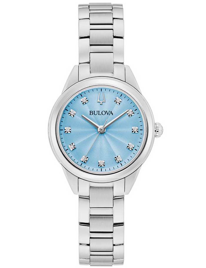 Bulova Sutton Roloi Batarias me Asimi Metalliko Brasele 96P250