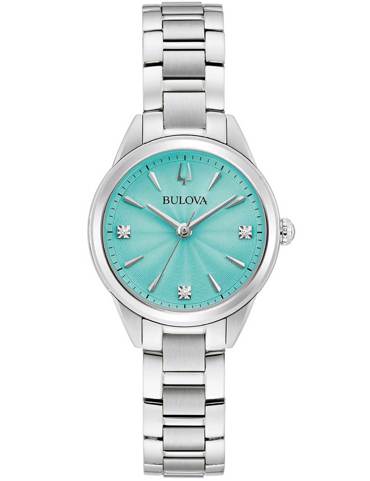 Bulova Sutton Ρολόι Μπαταρίας με Ασημί Μεταλλικό Μπρασελέ 96P253