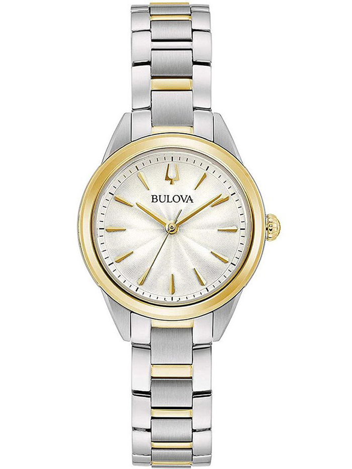 Bulova Sutton Roloi Batarias me Xruso / Asimi Metalliko Brasele 98L277