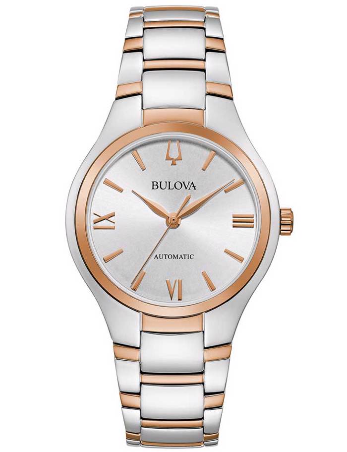 Bulova Sutton Roloi Aftomato me Asimi Metalliko Brasele 98L313