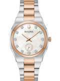 Bulova Surveyor Roloi Batarias me Roz Xruso / Asimi Metalliko Brasele 98P221