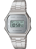 Casio Vintage Iconic Roloi Batarias me Asimi Metalliko Brasele A168WEM-7EF