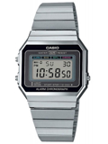 Casio Classic Collection Xronogafos Roloi Batarias me Asimi Metalliko Brasele A700WE-1AEF