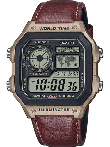 Casio AE-1200WHL-5AVEF Mens Watch Timeless Collection 42mm 10ATM 