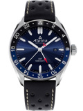 Alpina Alpiner GMT Roloi Batarias me Ble Dermatino Louraki AL-247NB4E6