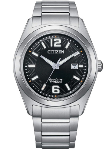 Citizen Eco-Drive Titanium Ρολόι Ηλιακής Ενέργειας με Ασημί Μεταλλικό Μπρασελέ AW1641-81E