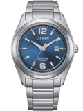 Citizen Eco-Drive Titanium Roloi Iliakis Energias me Asimi Metalliko Brasele AW1641-81L