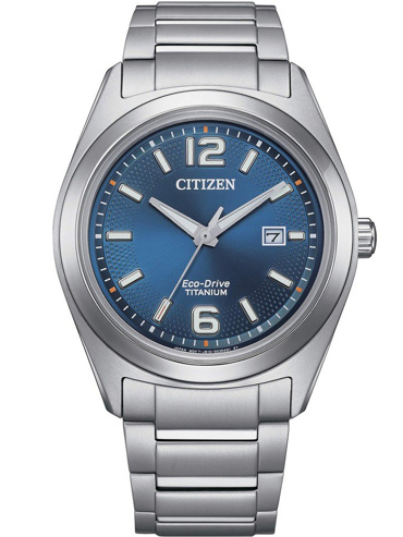 Citizen Eco-Drive Titanium Ρολόι Ηλιακής Ενέργειας με Ασημί Μεταλλικό Μπρασελέ AW1641-81L