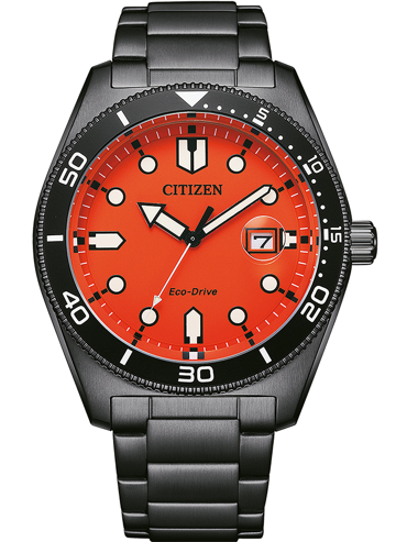 Citizen Eco-Drive Sport Ρολόι Ηλιακής Ενέργειας με Μαύρο Μεταλλικό Μπρασελέ AW1765-88X