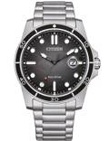 Citizen Eco-Drive Sport Roloi Iliakis Energias me Asimi Metalliko Brasele AW1816-89E