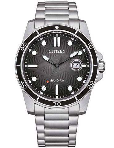 Citizen Eco-Drive Sport Ρολόι Ηλιακής Ενέργειας με Ασημί Μεταλλικό Μπρασελέ AW1816-89E