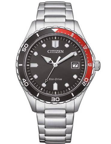 Citizen Eco-Drive Sport Ρολόι Ηλιακής Ενέργειας με Ασημί Μεταλλικό Μπρασελέ AW1820-81E