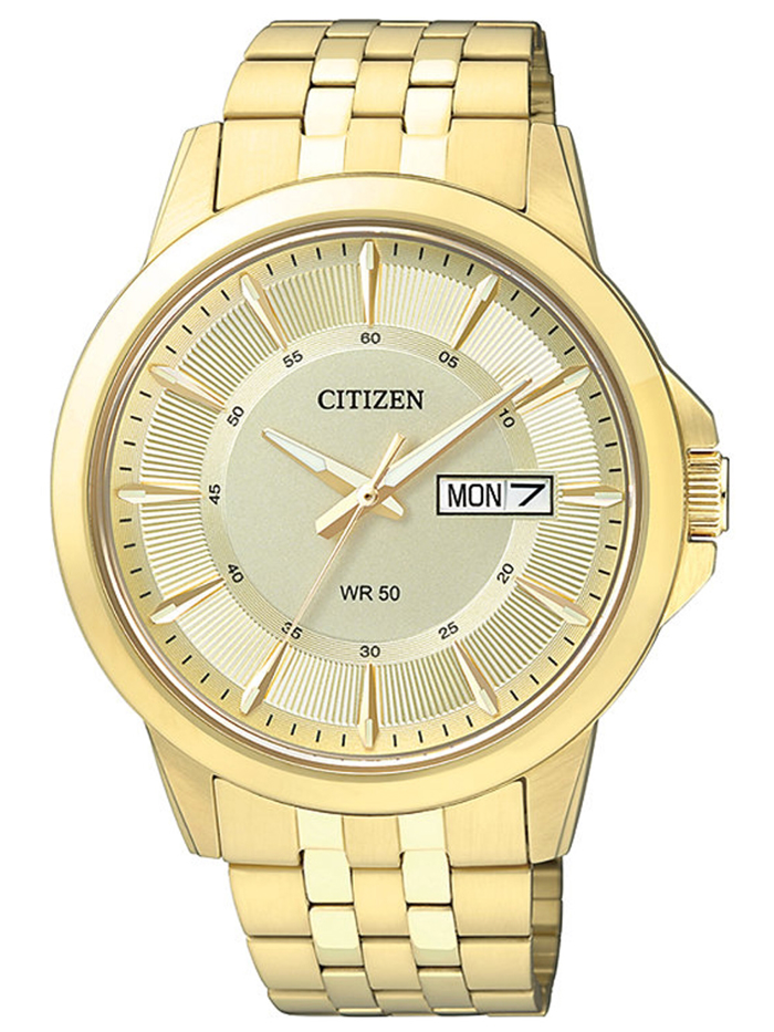 Citizen Roloi Batarias me Xruso Metalliko Brasele BF2013-56P