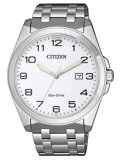 Citizen Eco-Drive Sports Roloi Iliakis Energias me Asimi Metalliko Brasele BM7108-81A