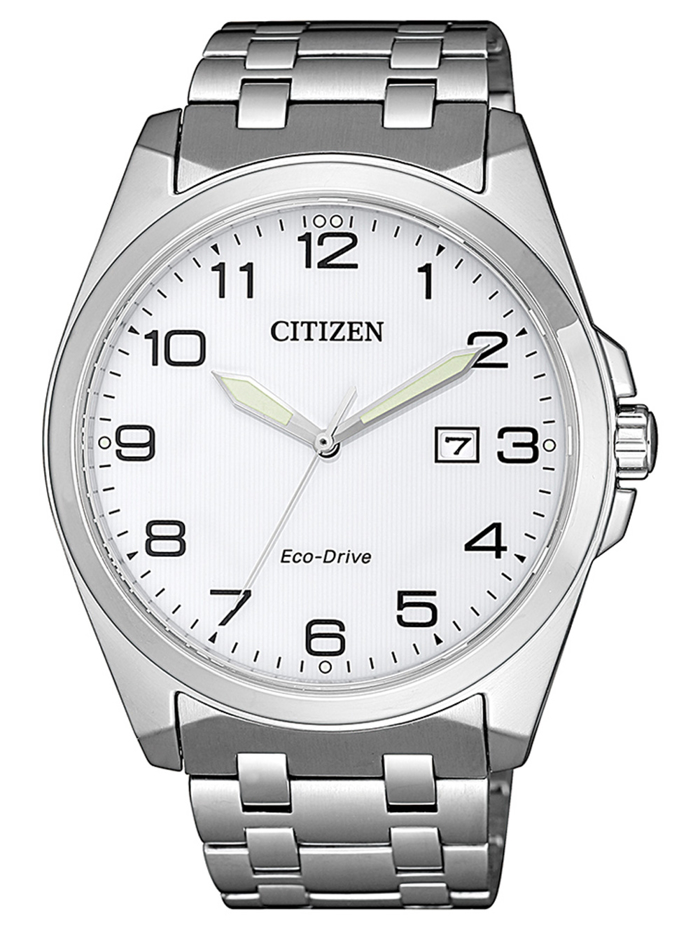 Citizen Eco-Drive Sports Roloi Iliakis Energias me Asimi Metalliko Brasele BM7108-81A