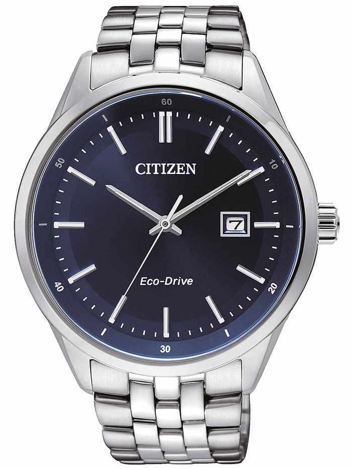 Citizen Eco-Drive Sports Roloi Iliakis Energias me Asimi Metalliko Brasele BM7251-53L