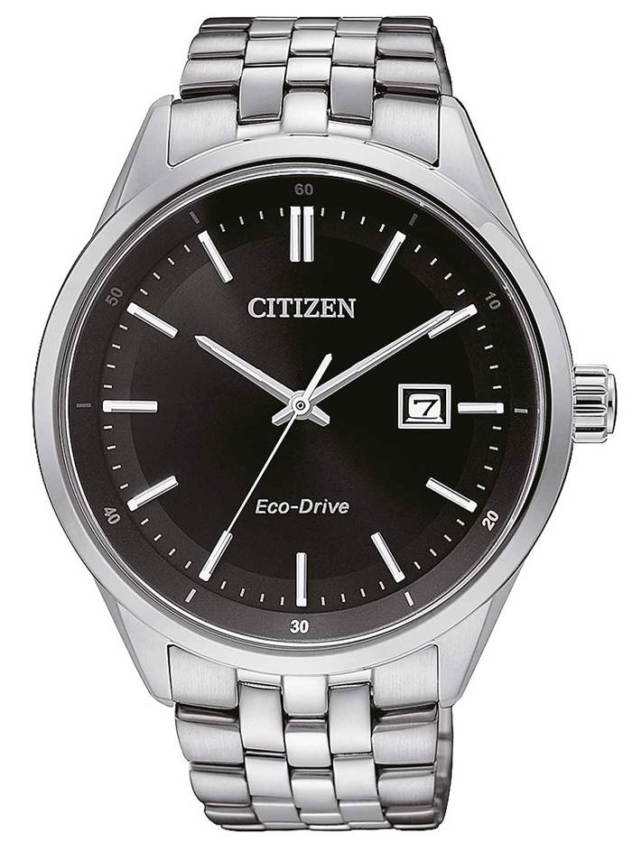 Citizen Eco-Drive Sports Roloi Iliakis Energias me Asimi Metalliko Brasele BM7251-88E