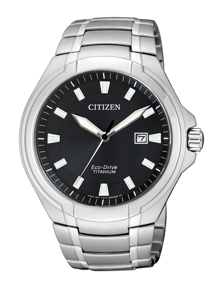 Citizen Eco-Drive Super-Titanium Roloi Iliakis Energias me Asimi Metalliko Brasele BM7430-89E