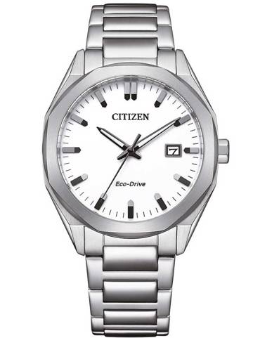 Citizen Eco-Drive Ρολόι Ηλιακής Ενέργειας με Ασημί Μεταλλικό Μπρασελέ BM7620-83A