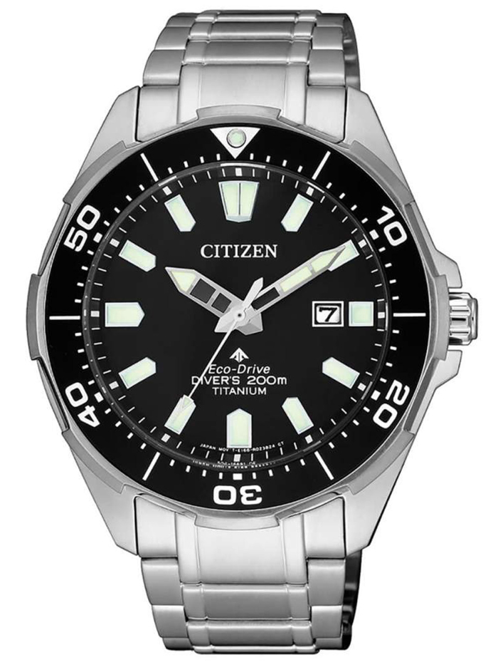 Citizen Eco-Drive Super-Titanium Promaster Roloi Iliakis Energias me Asimi Metalliko Brasele BN0200-81E