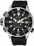 Citizen Promaster Aqualand Roloi Iliakis Energias me Mavro Kaoutsouk Louraki BN2036-14E