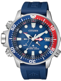 Citizen Promaster Aqualand Roloi Iliakis Energias me Ble Kaoutsouk Louraki BN2038-01L