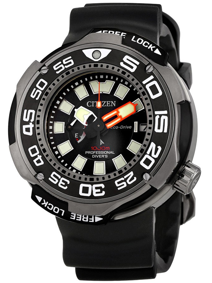 Citizen Promaster Diver Roloi Iliakis Energias me Mavro Kaoutsouk Louraki BN7020-09E