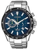 Citizen Eco-Drive Titanium Roloi Xronogafos Iliakis Energias me Asimi Metalliko Brasele CA4444-82L