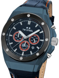 TW-Steel CEO Tech Roloi Xronogafos Batarias me Ble Dermatino Louraki CE4110