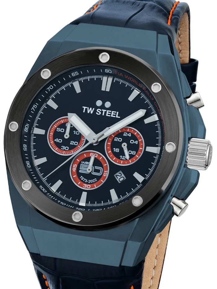 TW-Steel CEO Tech Roloi Xronogafos Batarias me Ble Dermatino Louraki CE4110