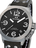 TW-Steel Canteen Roloi Batarias me Ggri Dermatino Louraki CS101