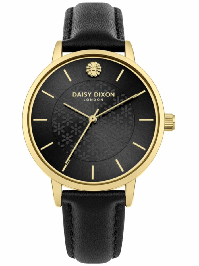 Daisy Dixon Lucy Roloi Batarias me Mavro Dermatino Louraki DD085BG