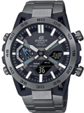 Casio Edifice Solar Smartwatch Roloi Iliakis Energias me Ggri Metalliko Brasele ECB-2000DC-1AEF
