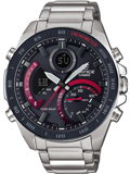 Casio Edifice Solar Smartwatch Roloi Iliakis Energias me Asimi Metalliko Brasele ECB-900DB-1AER