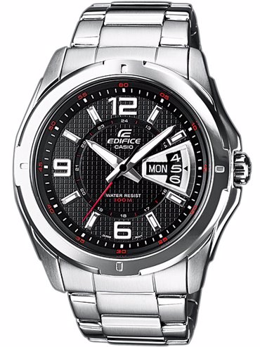 Casio Edifice Ρολόι Μπαταρίας με Ασημί Μεταλλικό Μπρασελέ EF-129D-1AVEF