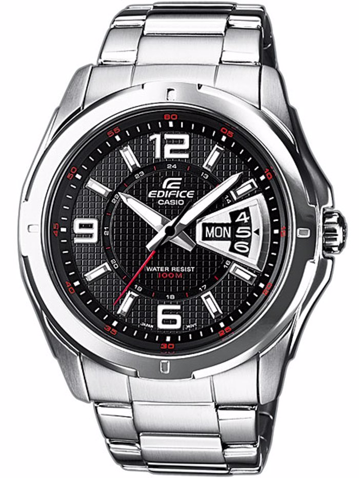 Casio Edifice Roloi Batarias me Asimi Metalliko Brasele EF-129D-1AVEF