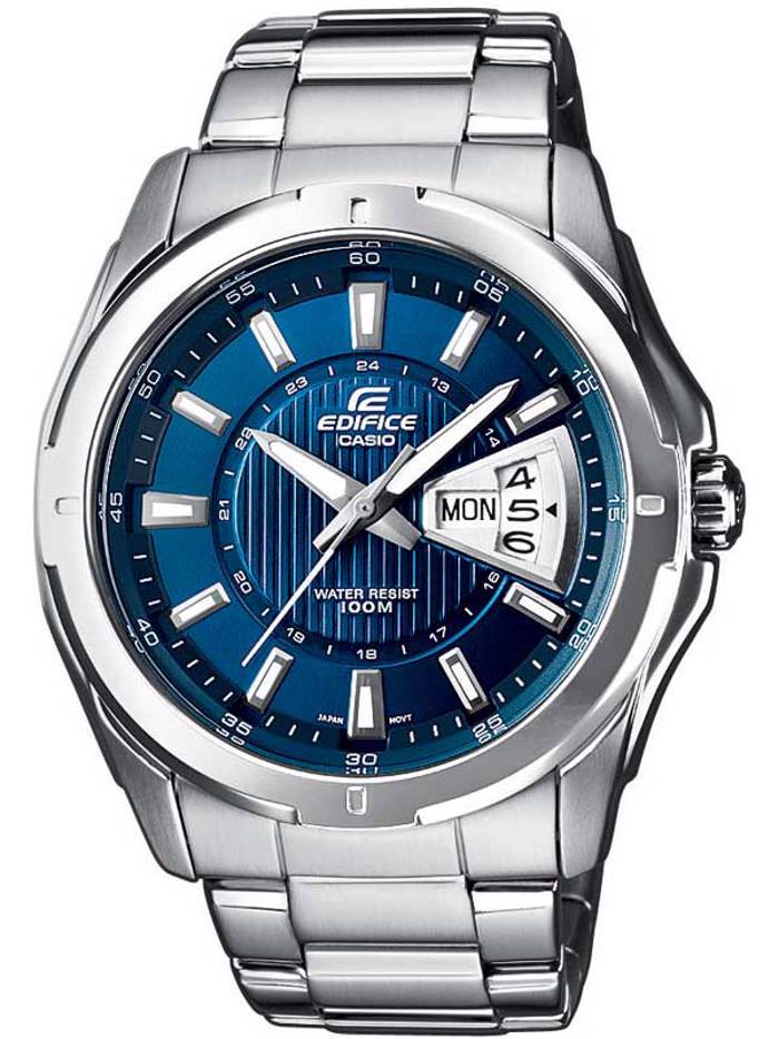 Casio Edifice Roloi Batarias me Asimi Metalliko Brasele EF-129D-2AVEF