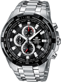 Casio Edifice Roloi Xronogafos Batarias me Asimi Metalliko Brasele EF-539D-1AVEF