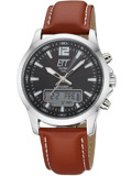 ETT Eco Tech Time EGA-11713-21L Mens Watch Radio-controlled Solar Drive Professional Chronograph 45mm 5ATM