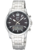 ETT Eco Tech Time EGA-11715-21M Mens Watch Radio-controlled Solar Drive Professional Chronograph 45mm 5ATM