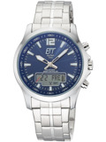 ETT Eco Tech Time EGA-11716-31M Mens Watch Radio-controlled Solar Drive Professional Chronograph 45mm 5ATM