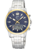 ETT Eco Tech Time EGA-11717-31M Mens Watch Radio-controlled Solar Drive Professional Chronograph 45mm 5ATM