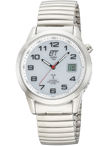 ETT Eco Tech Time EGS-11711-12Z Mens Watch Radio-controlled Solar Drive Basic 41mm 5ATM