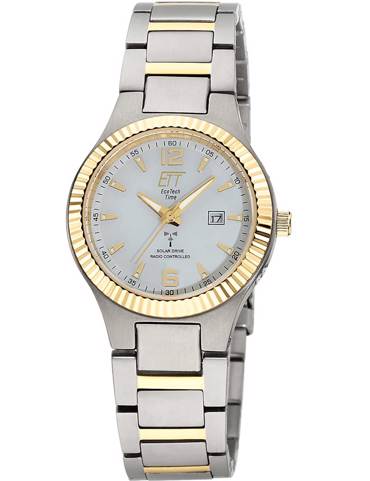 ETT Eco Tech Time ELT-11672-12M Ladies Watch Solar Radio Titanium Everest Lady 32mm 5ATM