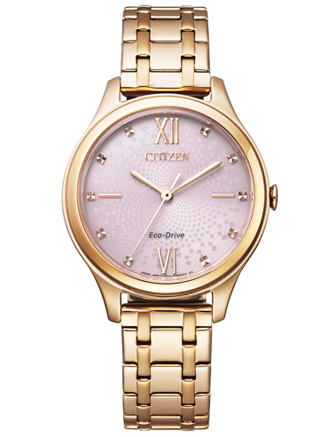 Citizen Eco-Drive Ρολόι Ηλιακής Ενέργειας με Ασημί Μεταλλικό Μπρασελέ EM0503-75X